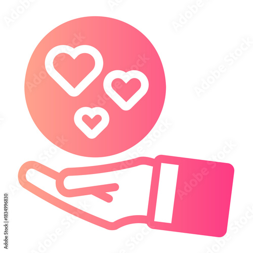 love gradient icon