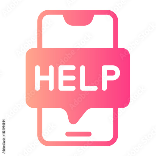 help gradient icon
