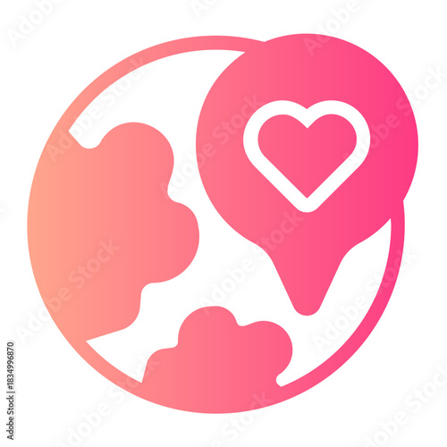 location gradient icon