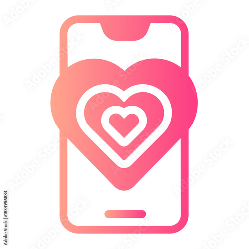 smartphone gradient icon