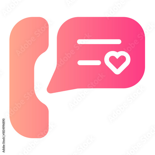 phone call gradient icon