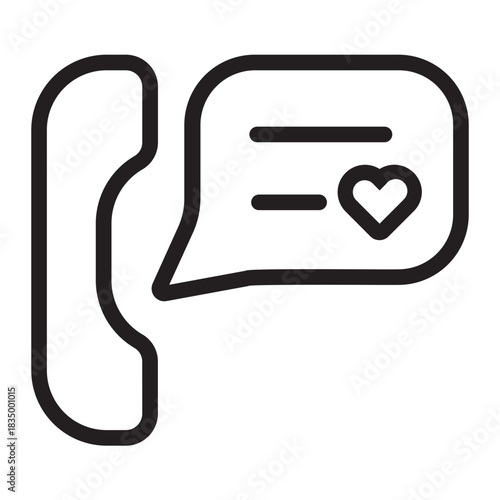 phone call line icon