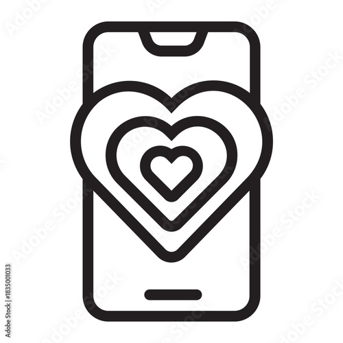 smartphone line icon