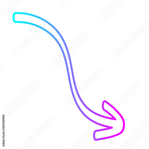 Neon Arrow Illustrator