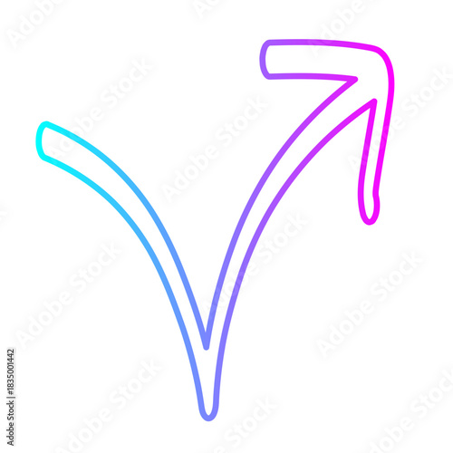 Neon Arrow Illustrator