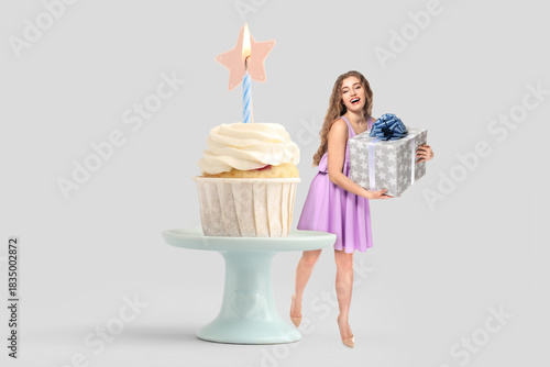 Sweet Birthday cupcake with...