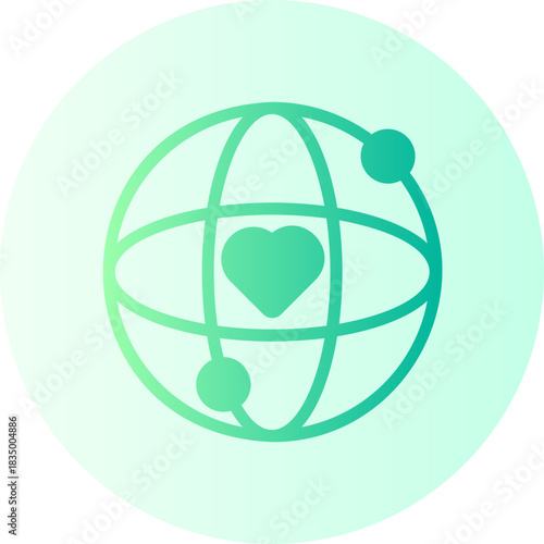 globe gradient icon