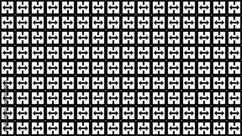 Abstract geometric landscape portraying limitless modern design through contrasting elements arranged in intentional harmony.