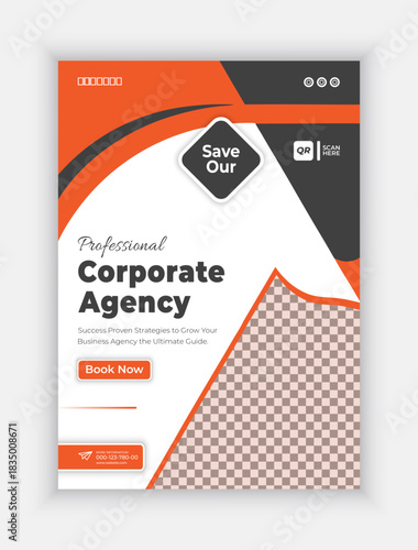 Digital marketing corporate social media and agency banner or flayer post template
