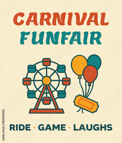 Carnival funfair poster