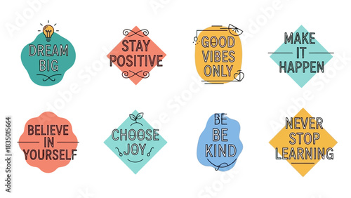 Motivational and Inspirational Quotes Vector Design for Positive Mindset and Success