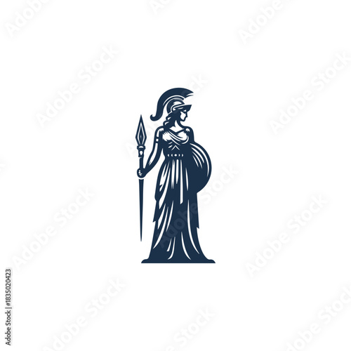 Athena Goddess of War Logo