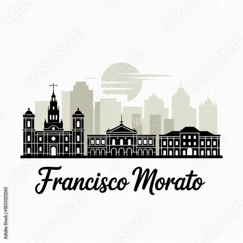 Francisco Morato Brazil Skyline Silhouette — Growing Urban Hub in São Paulo State Vector Illustration