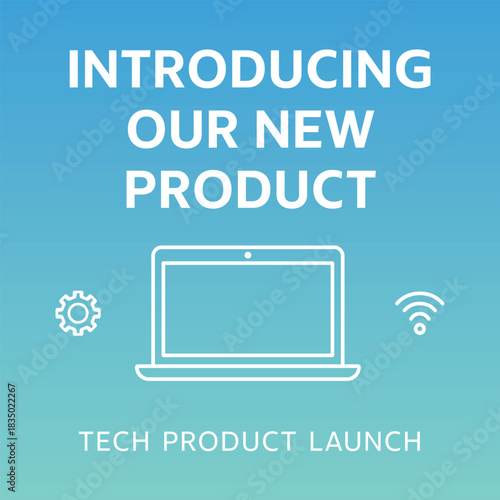 New product tech launch poster