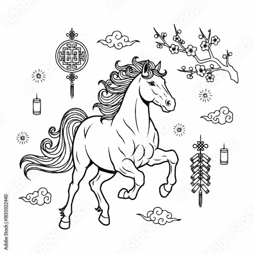 Chinese New Year Li chun Fire Horse