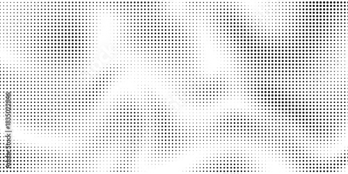 Black halftone gradient dot patterns background