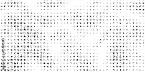 Black halftone gradient dot patterns background