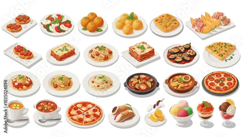 Italian Food Feast – Classic Dishes from Appetizers to Desserts