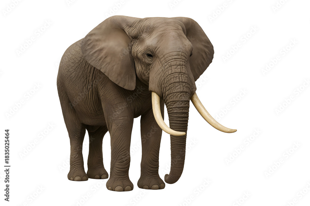 Obraz premium elephant isolated on white