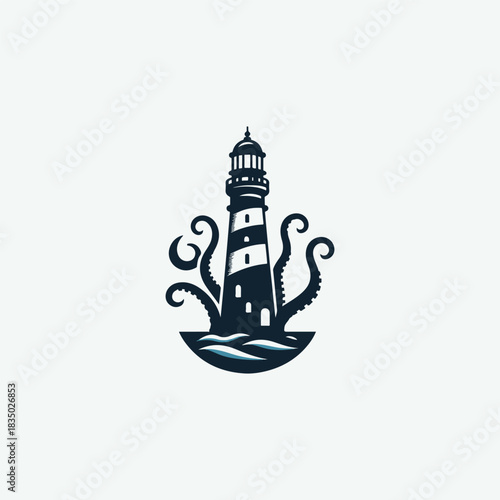 Lighthouse Kraken Logo