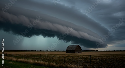The dramatic, oppressive heaviness of pre-storm air.