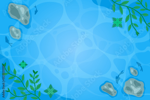 Green Vegetation On River