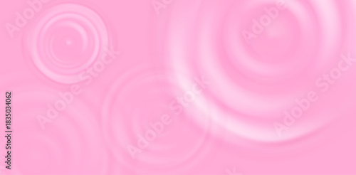 Pink milky splash with creamy yogurt swirl and strawberry ripple on top view. 3d cream wave with texture for fruit dairy cosmetic. Yoghurt pudding for beauty background vector. Liquid mousse pattern