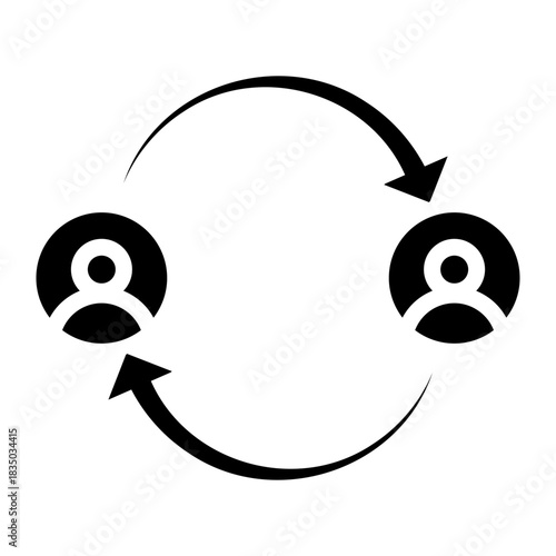 switch account glyph icon