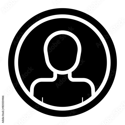 user account glyph icon