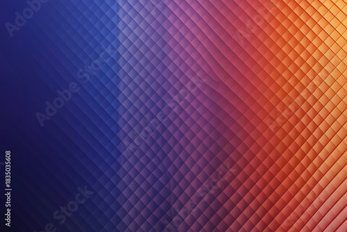 Abstract gradient background with a textured pattern transitioning from deep blue to warm orange and red hues
