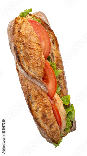 sandwich poulet salade, PNG format 9:16