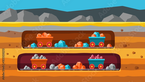 Mining Cart Adventure Journey Through the Depths