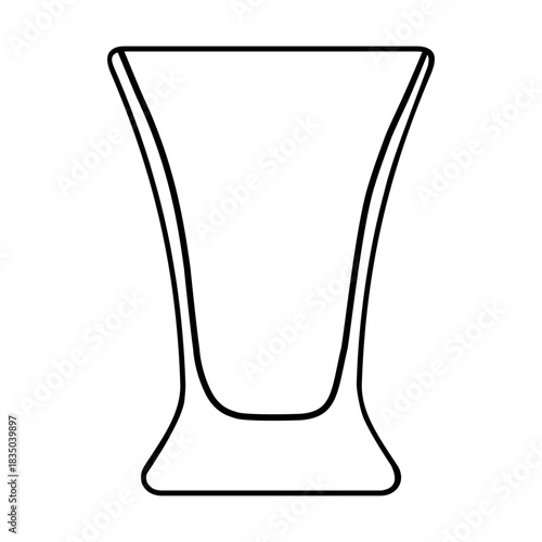 Shot glasses icon vector. whiskey glass Illustration sign. Bar Illustration symbol. alcohol logo.