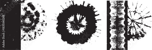 The word in the style of retro, disco, hippie, grunge.