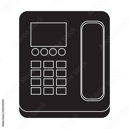Office Landline Telephone glyph icon