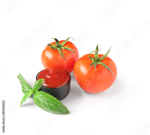 Fresh tomatoes with tomato ...