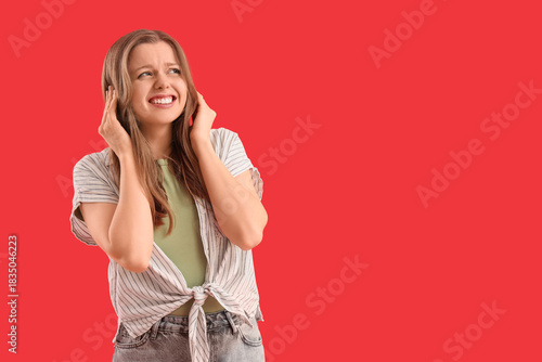 Young woman suffering from ...