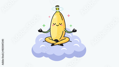 banana animation yoga