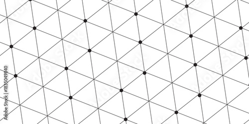 black network. futuristic connection technology background with dots and lines for desktop. Structure molecule and communication. Template for science technology presentation, Vector illustration.