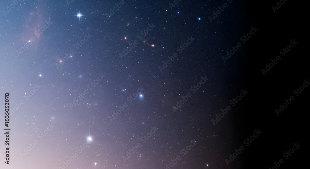 Obraz premium Stunning night sky filled with twinkling stars evokes feelings of wonder, perfect for astronomy designs, dreamy backgrounds, or peaceful celestial scenes