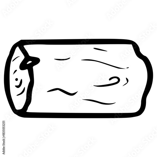 doodle wood illustration hand drawn outline vector