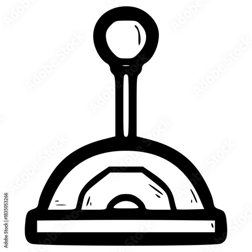 doodle lever illustration hand drawn outline vector