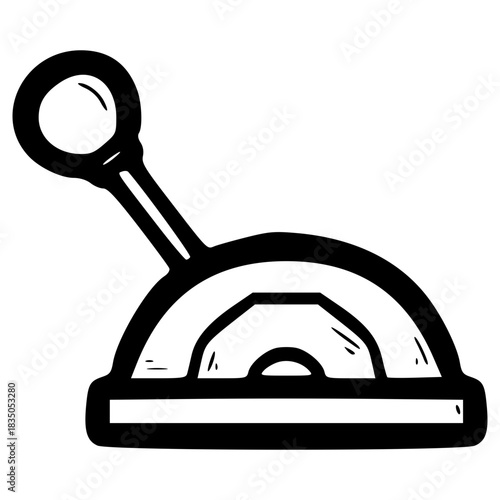 doodle lever illustration hand drawn outline vector