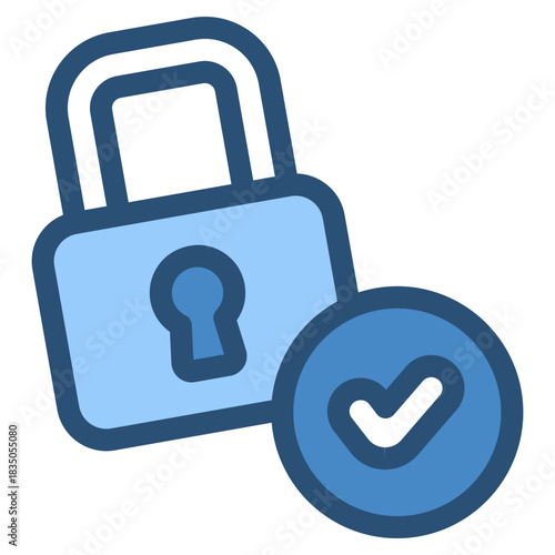 secure protection lock icon