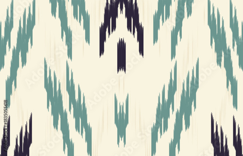 Ethnic abstract ikat art. Aztec ornament print. geometric ethnic pattern seamless  color oriental.  Design for background ,curtain, carpet, wallpaper, clothing, wrapping, Batik, vector illustration.