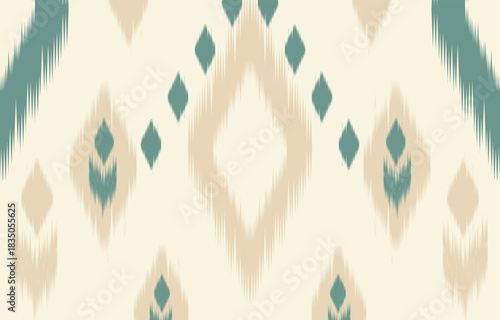 Ethnic abstract ikat art. Aztec ornament print. geometric ethnic pattern seamless  color oriental.  Design for background ,curtain, carpet, wallpaper, clothing, wrapping, Batik, vector illustration.