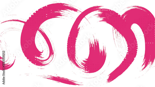 Black silhouette vector floral tribal tattoo design element with pink flower decoration