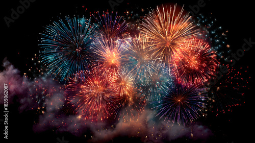 fireworks in the sky