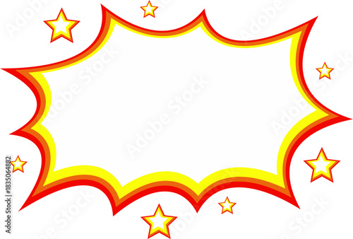 Cartoon Explosion Speech Bubble