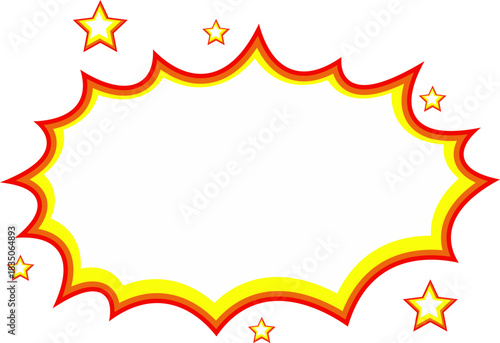 Cartoon Explosion Speech Bubble